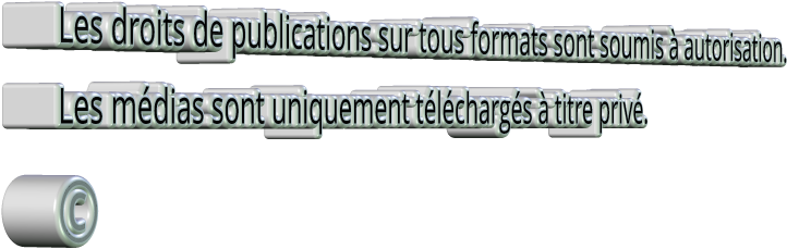 Les droits de publications sur tous formats sont soumis à autorisation. Les médias sont uniquement téléchargés à titre privé. ©